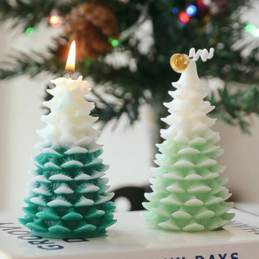 Bougie Artisanal Sapin 3D