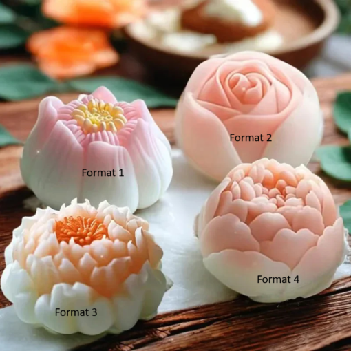 Bougie Artisanal Fleur 3D – Image 2