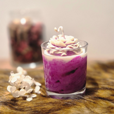 Bougie Parfumée Jasmin – Cire de Soja Naturelle